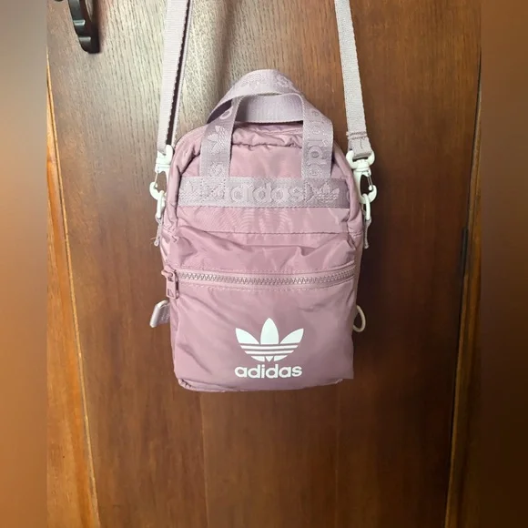 adidas micro backpack in light purple/white - Picture 3 of 10